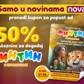 Samo uz Novine Nova – kupon za 50% popusta naulaznice za jedinstveni porodični događaj “Fintin i prijatelji”