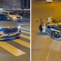 Oboren motociklista u Novom Sadu: Vozilo nasred raskrsnice