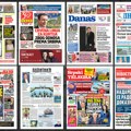 Naslovne strane današnjih novina: Prelistavanje štampe za subotu, 25. jul 2026. godine