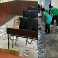 Pao plafon u školi u Bečeju, danas u bolnici u Kragujevcu (VIDEO) Poplava na odeljenju Urologije