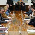 Počeo sastanak Vučića sa ambasadorima zemalja Kvinte i šefom delegacije EU