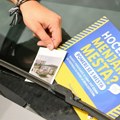 Uspomena sa Lidl parkinga za početak kampanje "Hoćeš da menjamo mesta? Pomeri se s mesta"