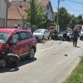POVREĐENO DETE: Saobraćajna nezgoda na Trijangli, na terenu vatrogasci i Hitna pomoć (VIDEO)