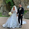 Венчаница из Дубаија: Марија Микић на свадби као принцеза, вео три метра: Млада и младожења изашли из "модног каталога"