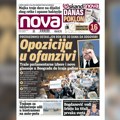 „Nova“: „OPOZICIJA U OFANZIVI – Traže parlamentarne izbore i novo glasanje u Beogradu do kraja godine“
