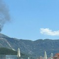 Požar kod Budve: Plamen buknuo iznad magistrale, gust dim se nadvio nad područjem