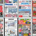 Naslovne strane sutrašnjih novina: Prelistavanje štampe za subotu, 1. avgust 2026. godine