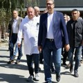 (Foto) Vučić u poseti Raškom okrugu: Kliničko-bolnički centar u Novom Pazaru biće gotov do kraja 2027. godine