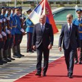 Premijer Macut dočekao austrijskog kancelara Kristijana Štokera ispred Palate Srbija