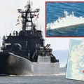 Ruski ratni brod za prevoz tenkova i trupa otkriven blizu Danske! Čim su mu prišli digao sidro i nestao, čuvao leđa tankerima…