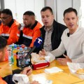 Mali sa radnicima „Gradske čistoće” na Čukarici