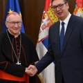 Vučić se sastao sa kardinalom Parolinom: Razgovarali smo o temama od obostranog interesa (foto)