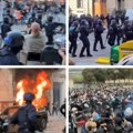 (Video) Haos na na ulicama u Francuskoj, lete dimne bombe, gore skupoceni automobili! Jezive scene sa protesta: Policija…