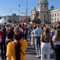 Obeležavanje Praznika rada ispred Doma Narodne skupštine