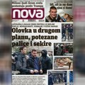 „Nova“ piše: „Olovka u drugom planu, potezane palice i sekire“