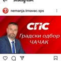 Trnavac: Mediji koji šire crnu sliku u Čačku godinama ponovo plasiraju laži,Todorović ostaje gradonačelnik, pozivam…