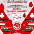 Humanitarna akcija "Doniraj krv i pokloni nekome život": Svaki davalac dobija besplatne ulaznice za novogodišnju žurku