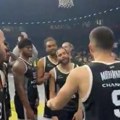 Фрка међу кошаркашима Партизана на крају утакмице! Маринковић и Вашингтон у "клинчу" - капитен постројио саиграча, па му…
