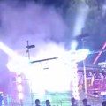 Drama na vašaru u Prnjavoru! Izbio požar na spravi "čekić", deca bežala u panici dok je kuljao dim (video)