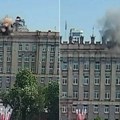 Isplivao snimak napada dronom na zgradu Vlade u Rusiji: Šrapneli pogodili zamenika guvernera (Video)