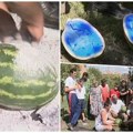 Samo su živine lubenice bile plave i imale ukus jagnjetine?! Skupilo se celo selo, a Srbija gledala neverovatan trik iz Banata…