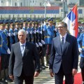 Crveni tepih i svečana garda: Vučić dočekao predsednika Kube ispred Palate Srbija (foto)