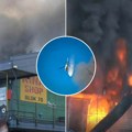 Eksplozije odjekuju u Bloku 70! Stigao i helikopter: Strašan požar u Kineskom tržnom centru