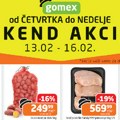 Gomex vikend akcija – 16 proizvoda na sniženju do 16. februara