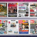 Naslovne strane današnjih novina: Prelistavanje štampe za petak, 18. jul 2025. godine