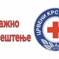 Obaveštenje iz Crvenog krsta Užice