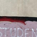 Prekrečen mural Ratka Mladića u Nišu, osvanula parola "Studenti pobeđuju" (video)