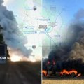 Prvi snimak iz Rusije! Ovde je udario HIMARS u Belgorodu, buktinja i gusti dim na mestu gde je bio čuveni PVO sistem (video)