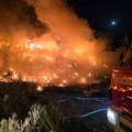 Veliki požar na deponiji Željkovac kod Leskovca jenjava
