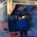 Drama kod Pančevačkog mosta Zapalio se autobus