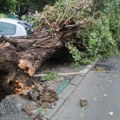 (VIDEO) U Hrvatskoj olujni vetar obarao stabla: Oštećena vozila, poplavljeni podrumi