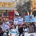 Prosvetni radnici iz više gradova Srbije stigli na protest u Čačku