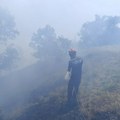 Pod vatrom 200 hektara: Na Stolovima iznad Kraljeva gori nisko rastinje (foto)