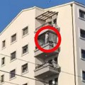 "Ja da sam ga unajmila, ne bih ovo dozvolila!": Šokantan video muškarca koji pere prozore na terasi na šestom spratu na…