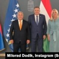 Dodik i Cvijanović se sastali s Orbanom u Budimpešti, dok komesarka EU boravi u BiH