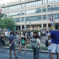 Protest podrške ispred Palate pravde za devetoro uhapšenih nakon Vidovdanskog protesta