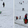 Košutnjak kao Kopaonik: Na ski-stazi sve vrvi od dece koja se sankaju