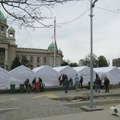Popović (SSP) pitala Dačića o kampu ispred Doma Narodne skupštine Srbije