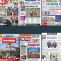 Naslovne strane današnjih novina: Prelistavanje štampe za četvrtak, 8. maj 2025. godine