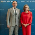Direktor policije Dragan Vasiljević na sastanku sa Katrin De Bol u Evropolu