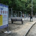 Teretana na otvorenom na Hisaru iznad Prokuplja