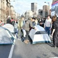 Blokirana raskrsnica Birčaninove i Kneza Miloša zbog protesta studenata