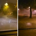 Nebo se sručilo na komšije: Pada grad i jaka kiša, a ulice su potpuno pod vodom (Video)