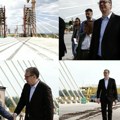 Vučić prisustvuje spajanju konstrukcije na mostu preko Dunava u Novom Sadu