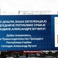 U Moskvi na bilbordima poruka dobrodošlice za predsednika Vučića