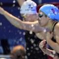 Miks štafeta Srbije u plivanju 4 x 100 metara u finalu EP u Beogradu